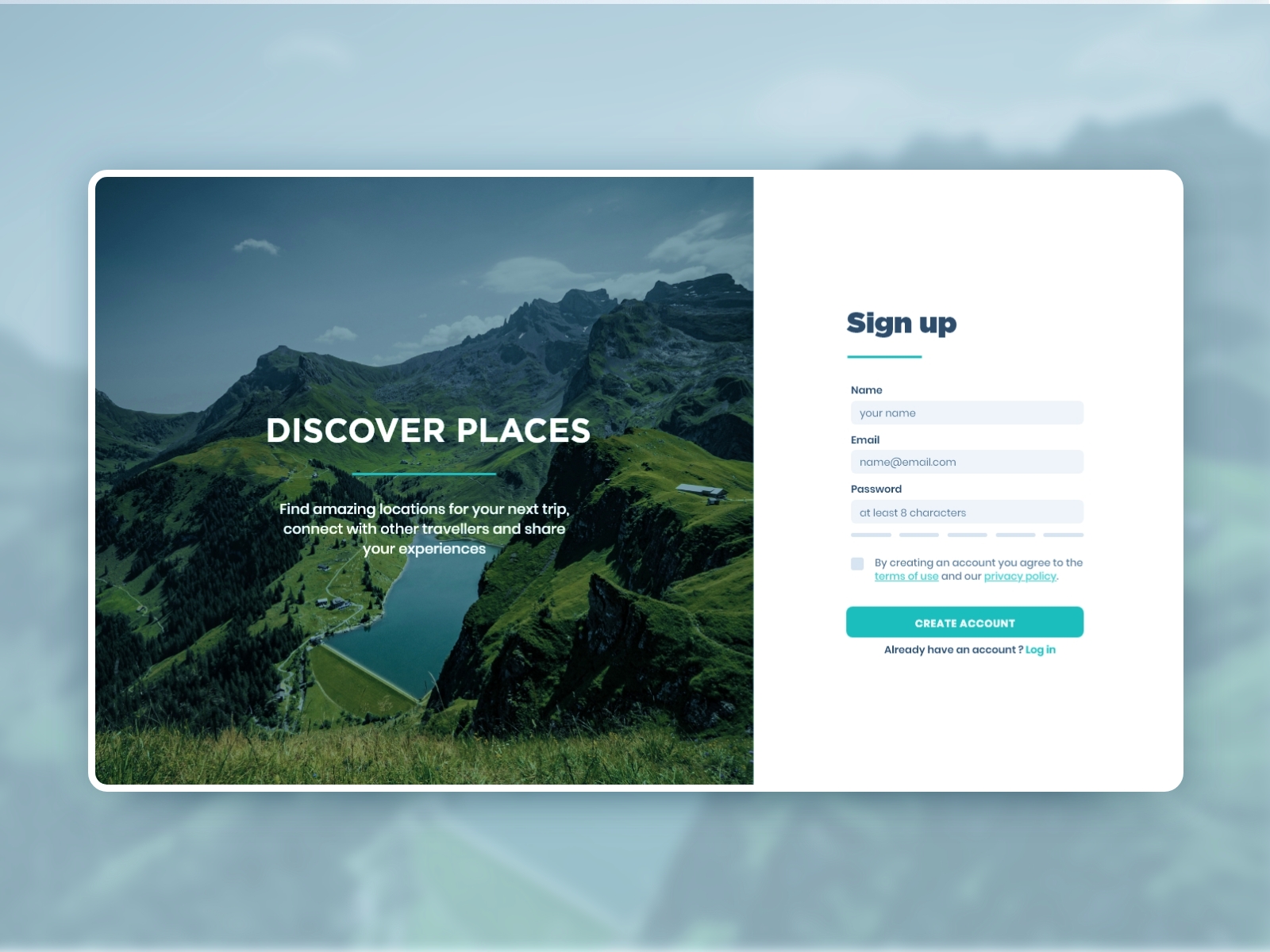 01 - Sign Up - Dribbble